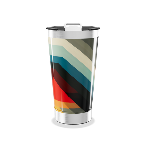 Copo Térmico - Estampa Geométrica Colorida