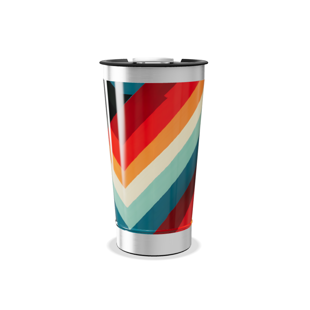 Copo Térmico - Estampa Geométrica Colorida