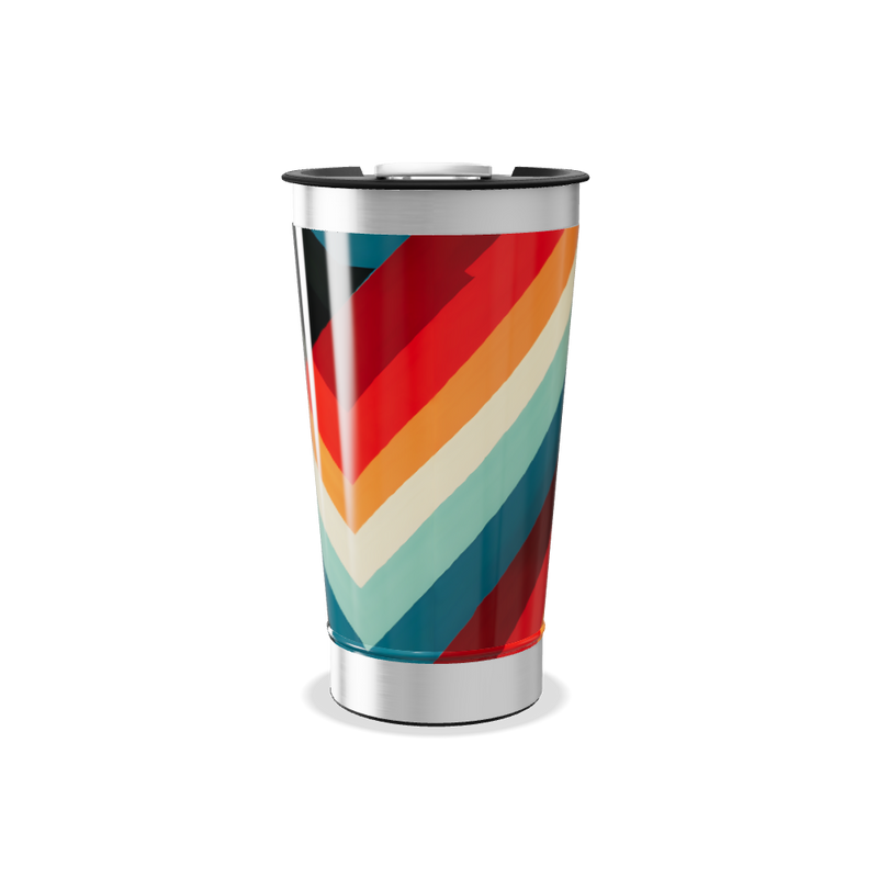Copo Térmico - Estampa Geométrica Colorida