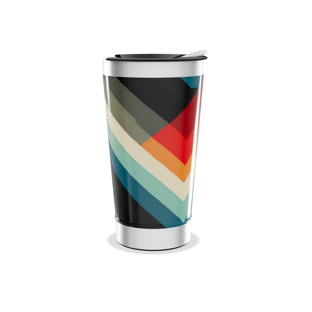 Copo Térmico - Estampa Geométrica Colorida