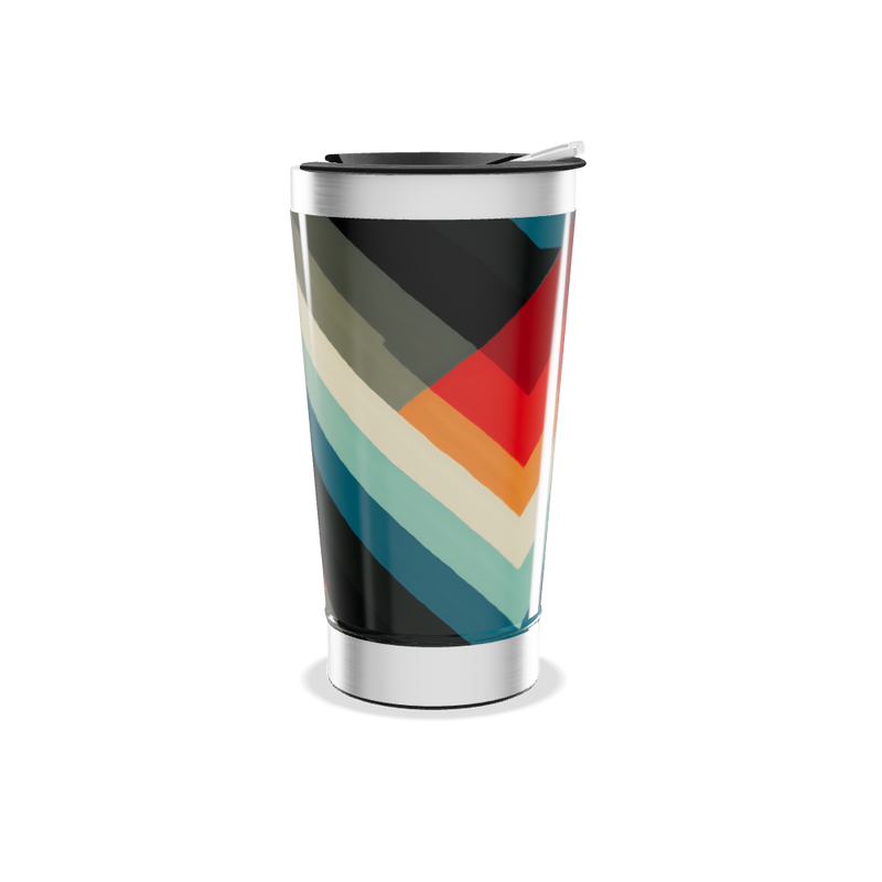 Copo Térmico - Estampa Geométrica Colorida
