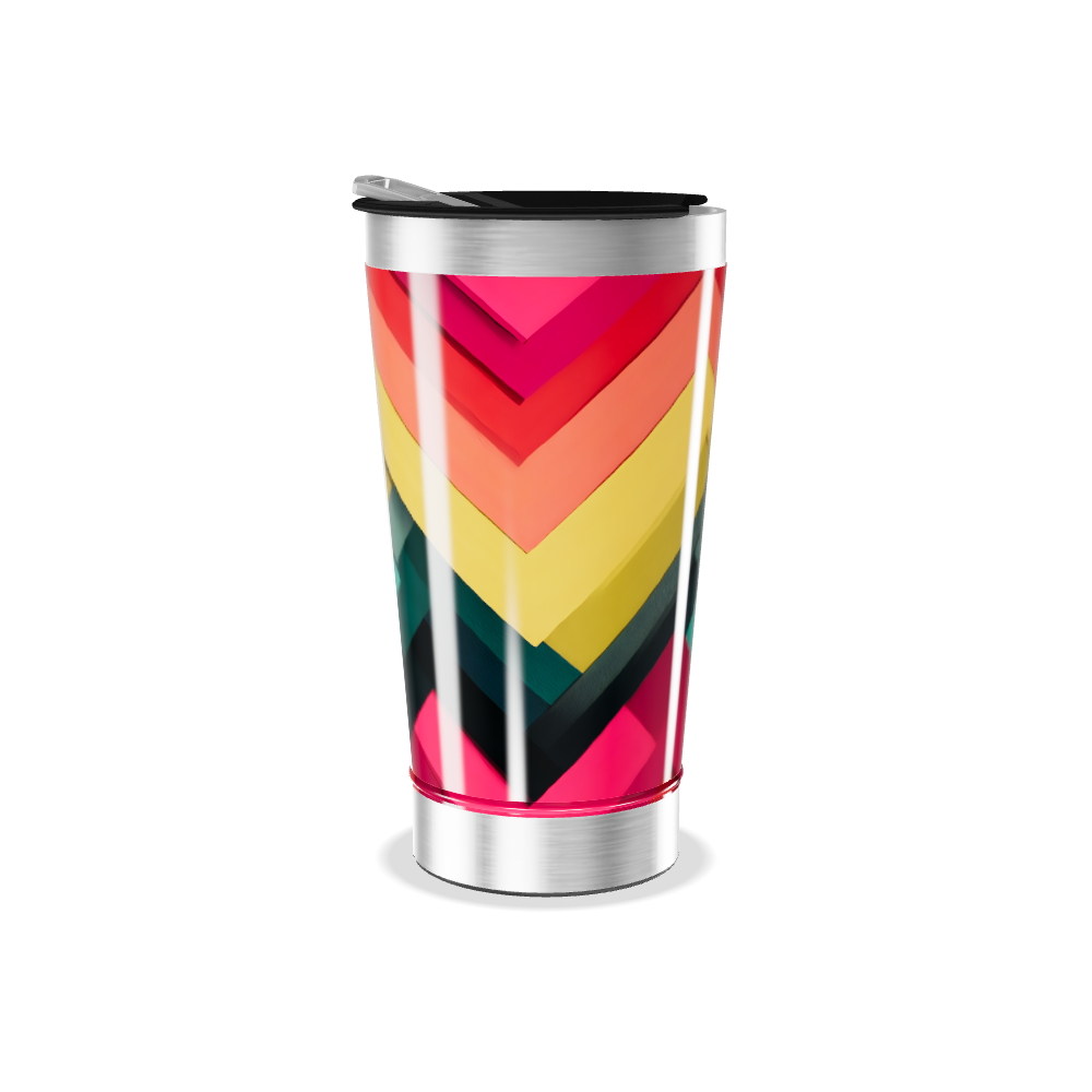 Copo Térmico - Estampa Colorida Geométrica