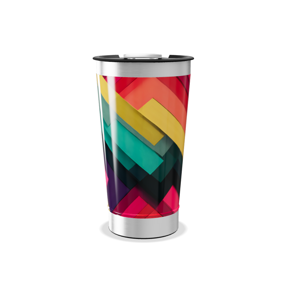 Copo Térmico - Estampa Colorida Geométrica