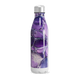 Garrafa Inox - Roxa com Design Marmorizado