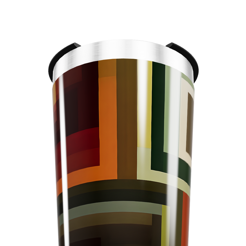 Copo Térmico - Estampa Geométrica Colorida