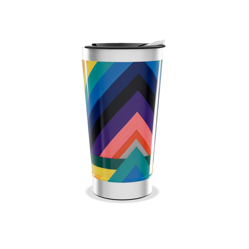 Copo Térmico - Colorido com Tampa