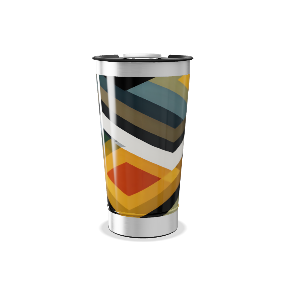 Copo Térmico - Estampa Chevron Colorida