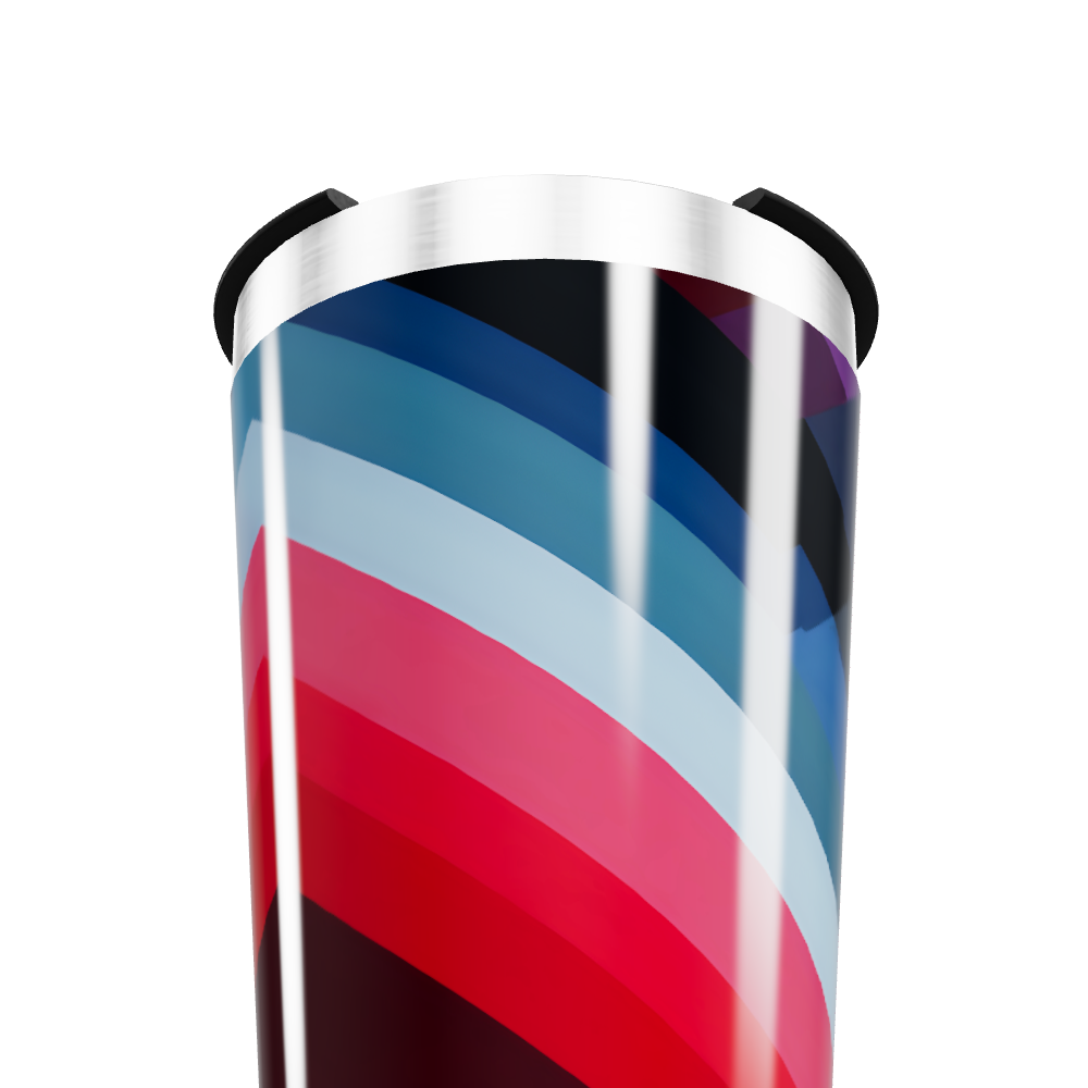 Copo Térmico - Listras Coloridas Inox