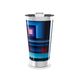 Copo Térmico - Estampa Geométrica Azul