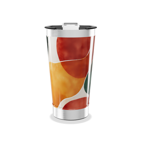 Copo Térmico - Estampa Abstrata Colorida