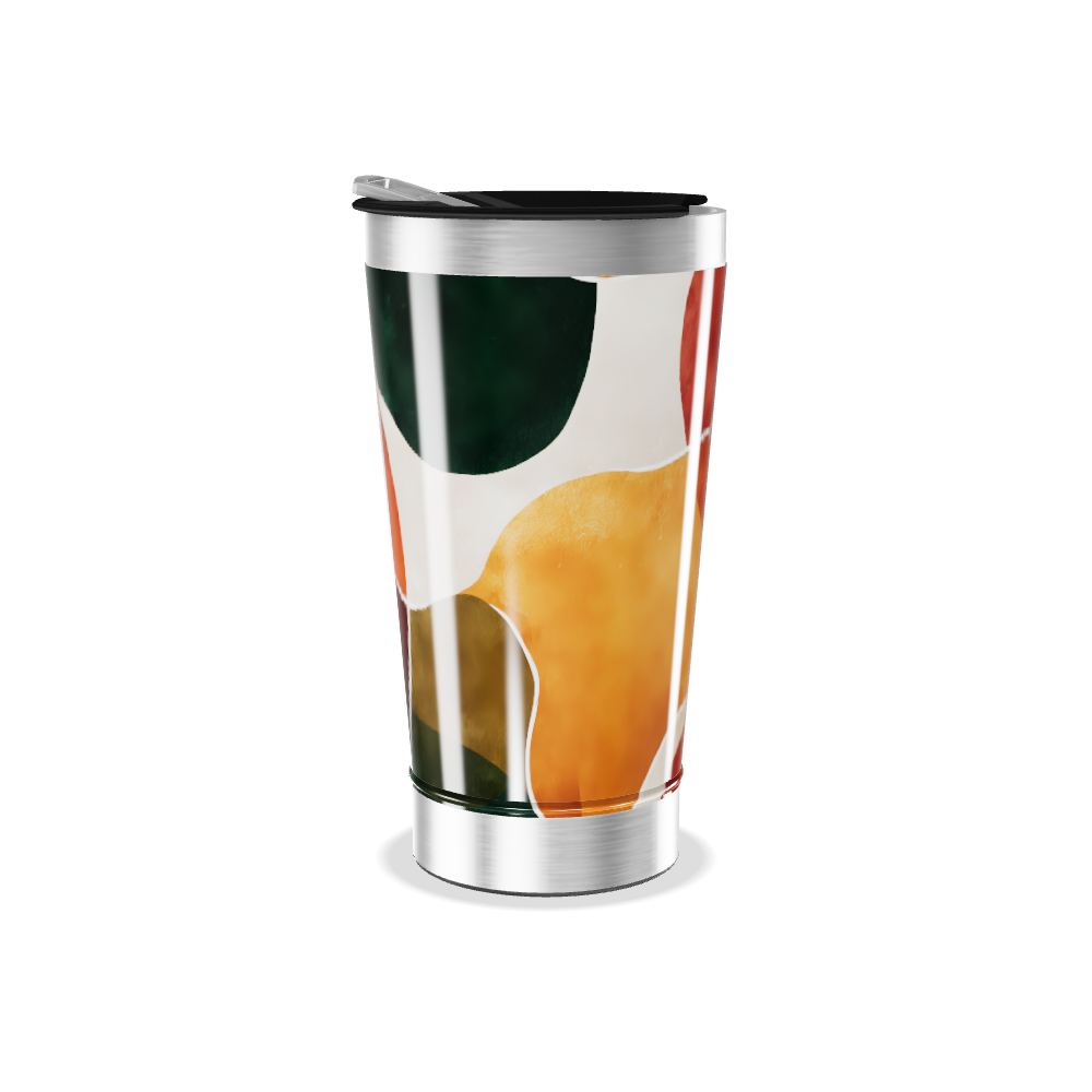 Copo Térmico - Estampa Abstrata Colorida