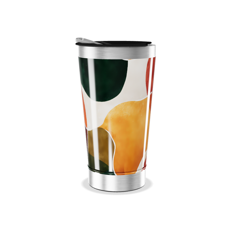 Copo Térmico - Estampa Abstrata Colorida