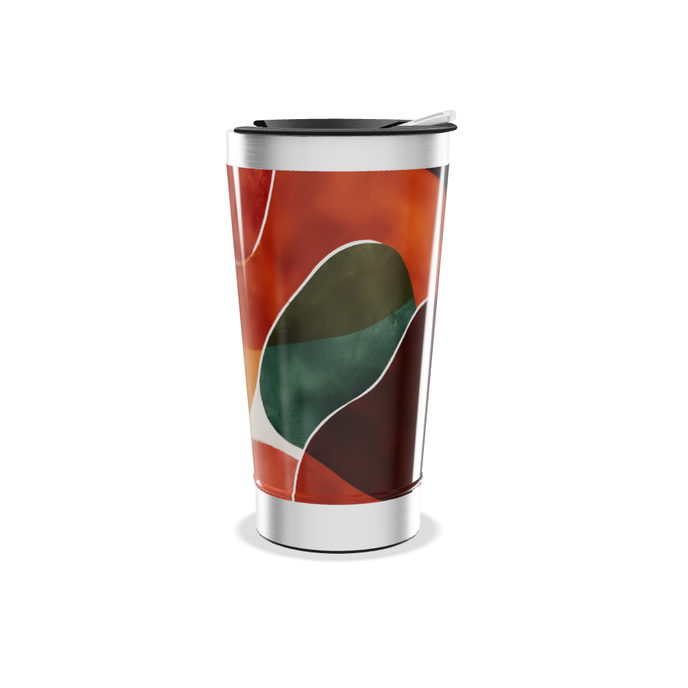 Copo Térmico - Estampa Abstrata Colorida