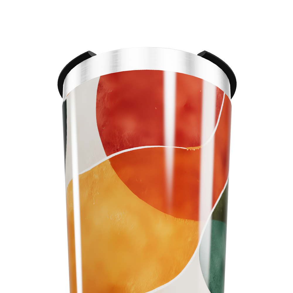 Copo Térmico - Estampa Abstrata Colorida