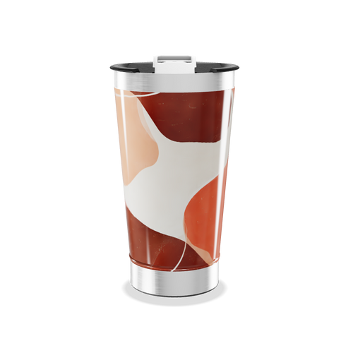 Copo Térmico - Estampa Abstrata Colorida