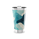 Copo Térmico - Azul Abstrato Aço Inox