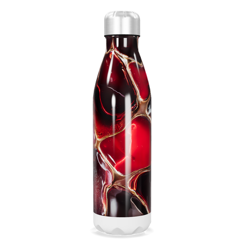 Garrafa Inox Estampada Vermelha