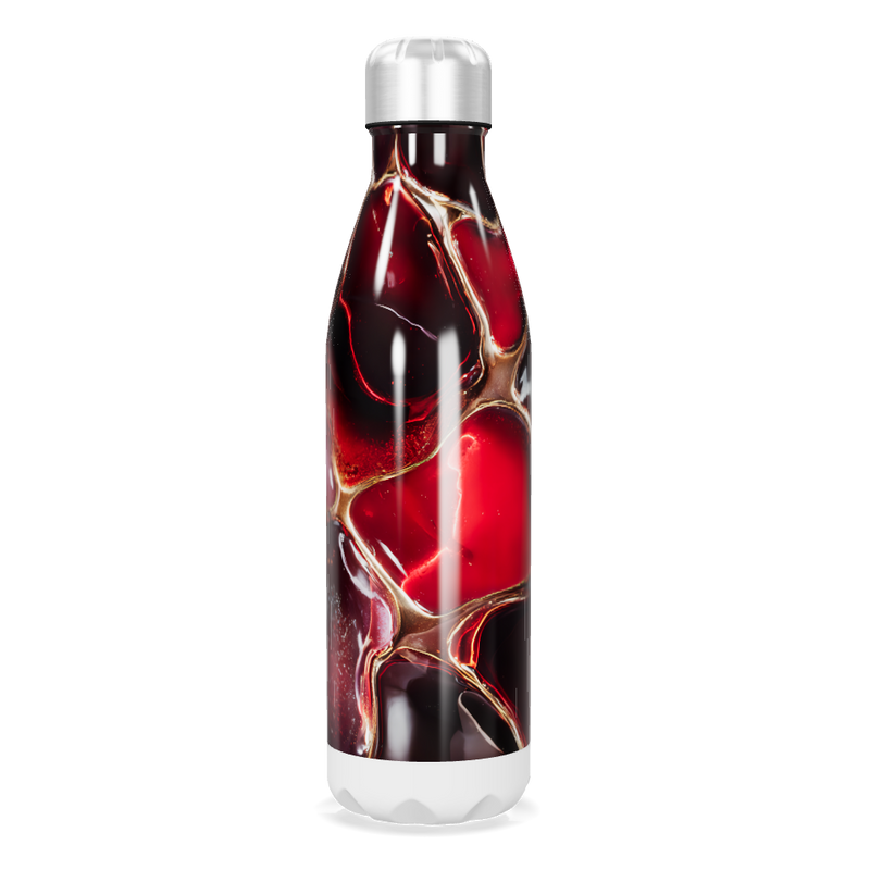 Garrafa Inox Estampada Vermelha
