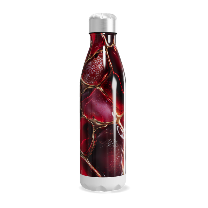 Garrafa Inox Estampada Vermelha