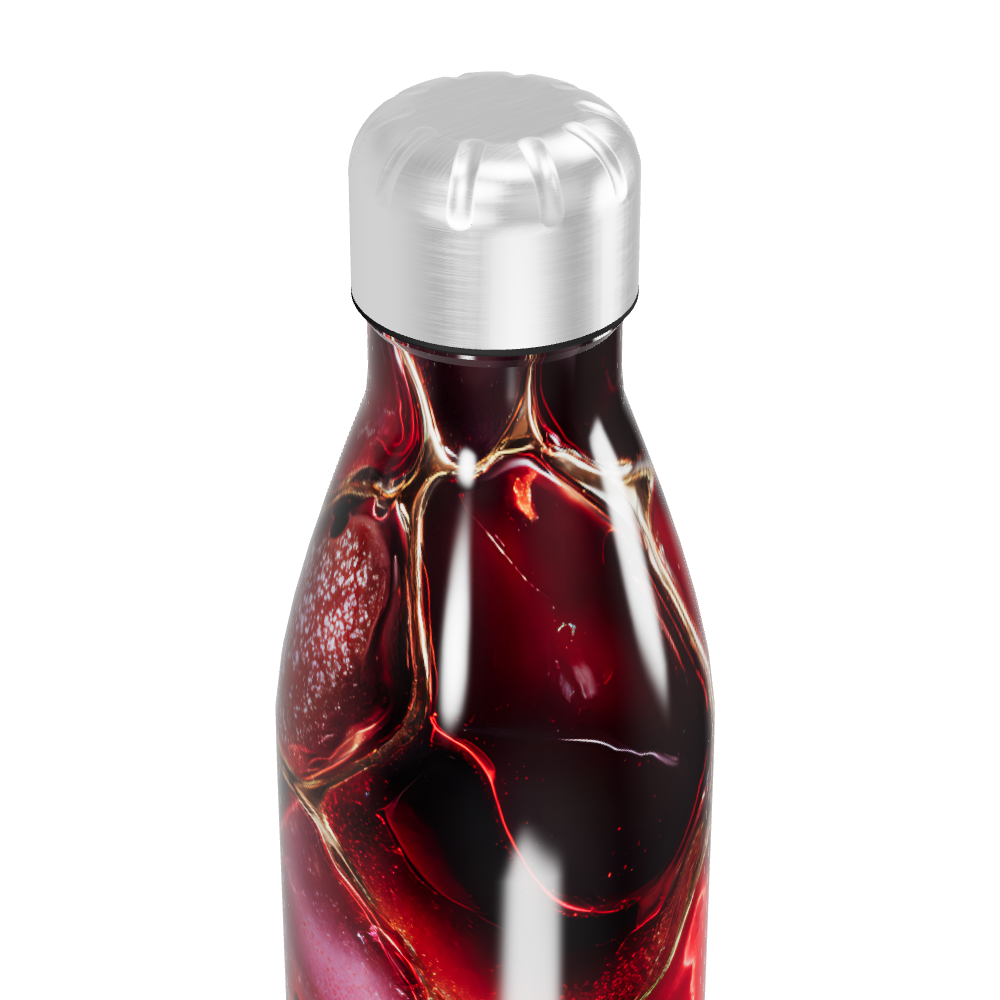 Garrafa Inox Estampada Vermelha