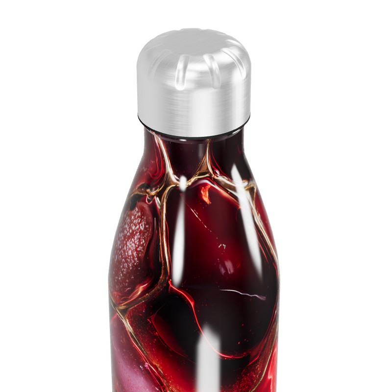 Garrafa Inox Estampada Vermelha