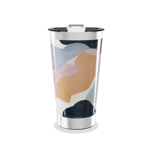 Copo Térmico - Estampa Abstrata Colorida