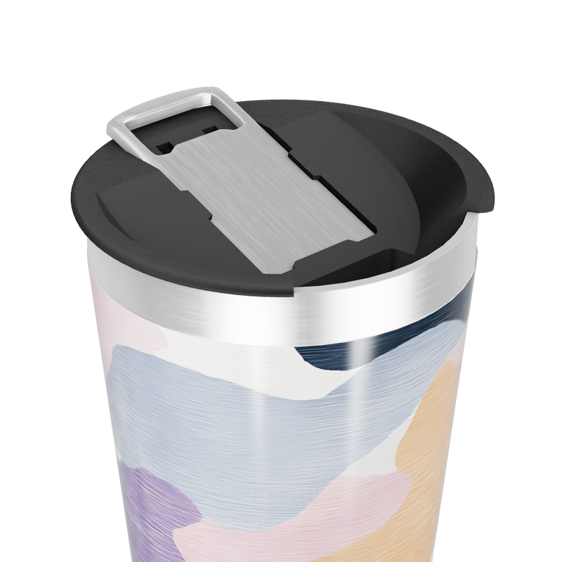 Copo Térmico - Estampa Abstrata Colorida