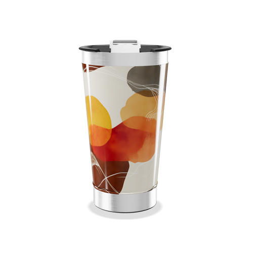 Copo Térmico - Estampa Abstrata Colorida