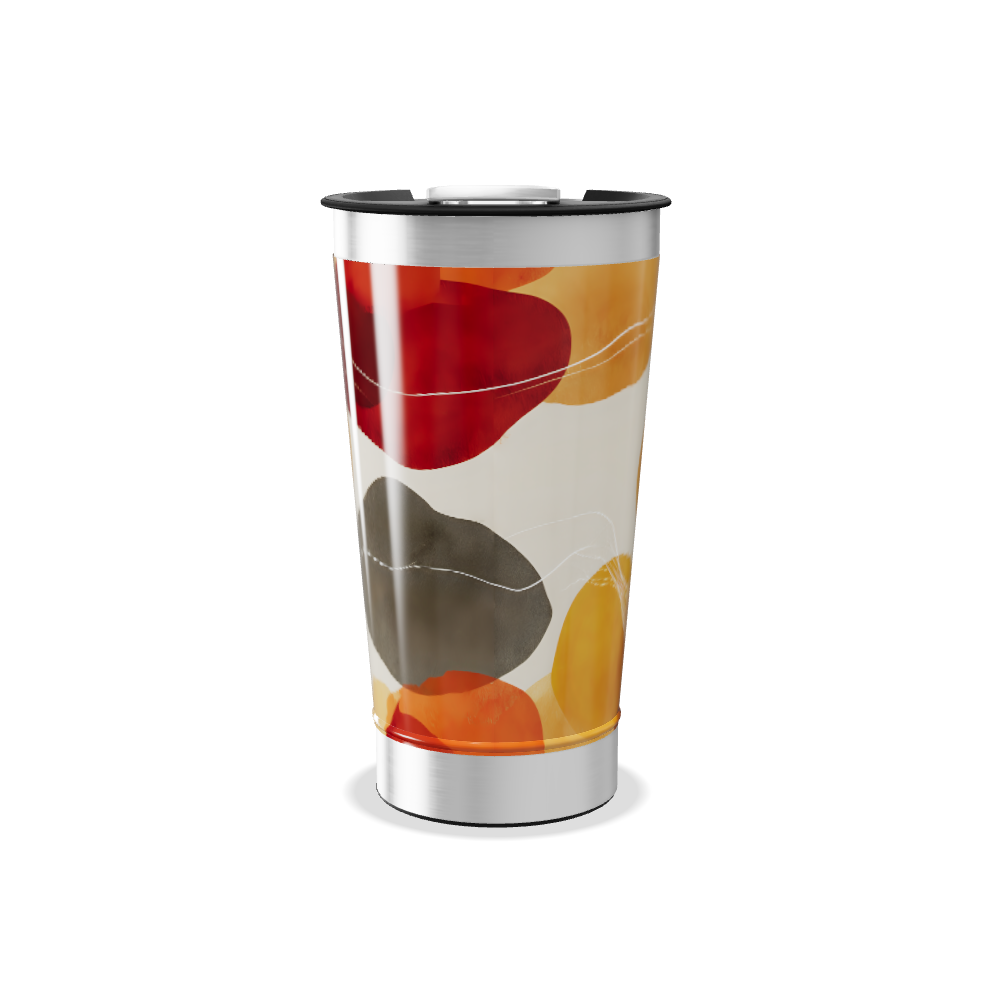 Copo Térmico - Estampa Abstrata Colorida
