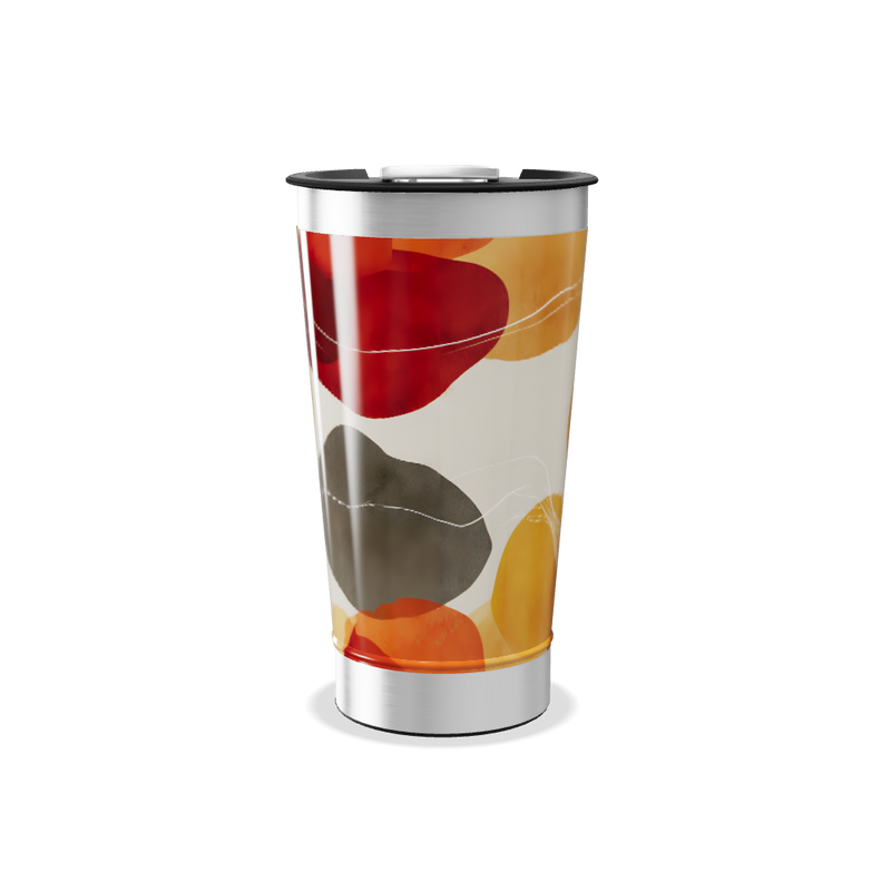 Copo Térmico - Estampa Abstrata Colorida