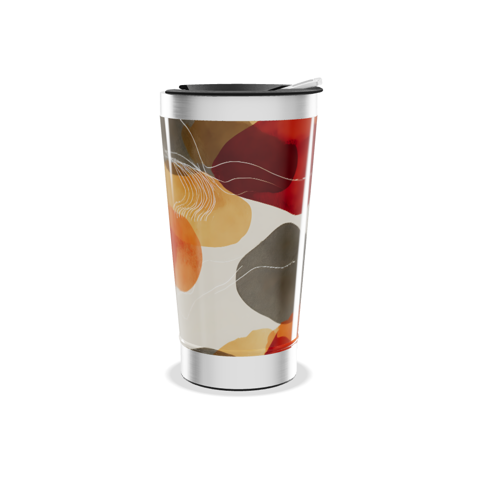 Copo Térmico - Estampa Abstrata Colorida