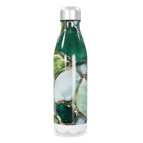 Garrafa Inox - Verde Marmorizada 500ml