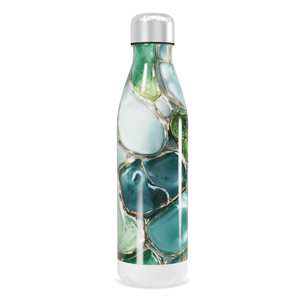 Garrafa Inox - Verde Marmorizada 500ml