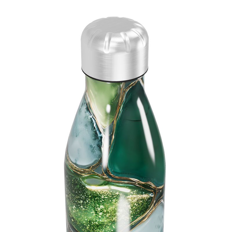 Garrafa Inox - Verde Marmorizada 500ml