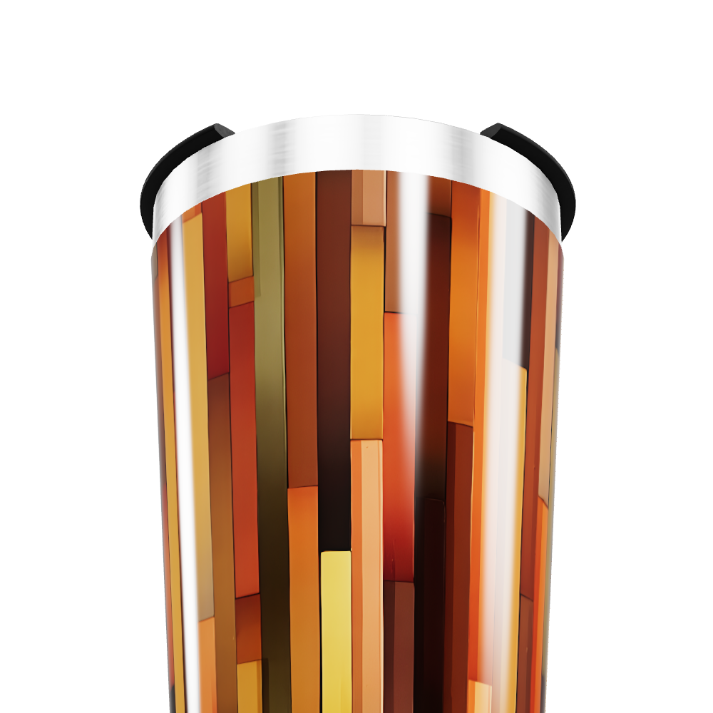 Copo Térmico - Estampa Listrada Colorida