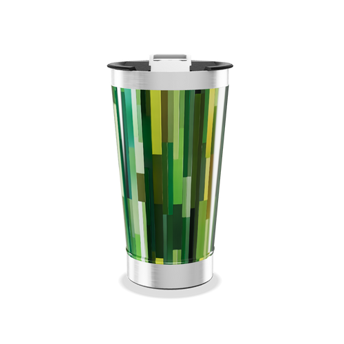 Copo Térmico - Estampado Verde Geométrico