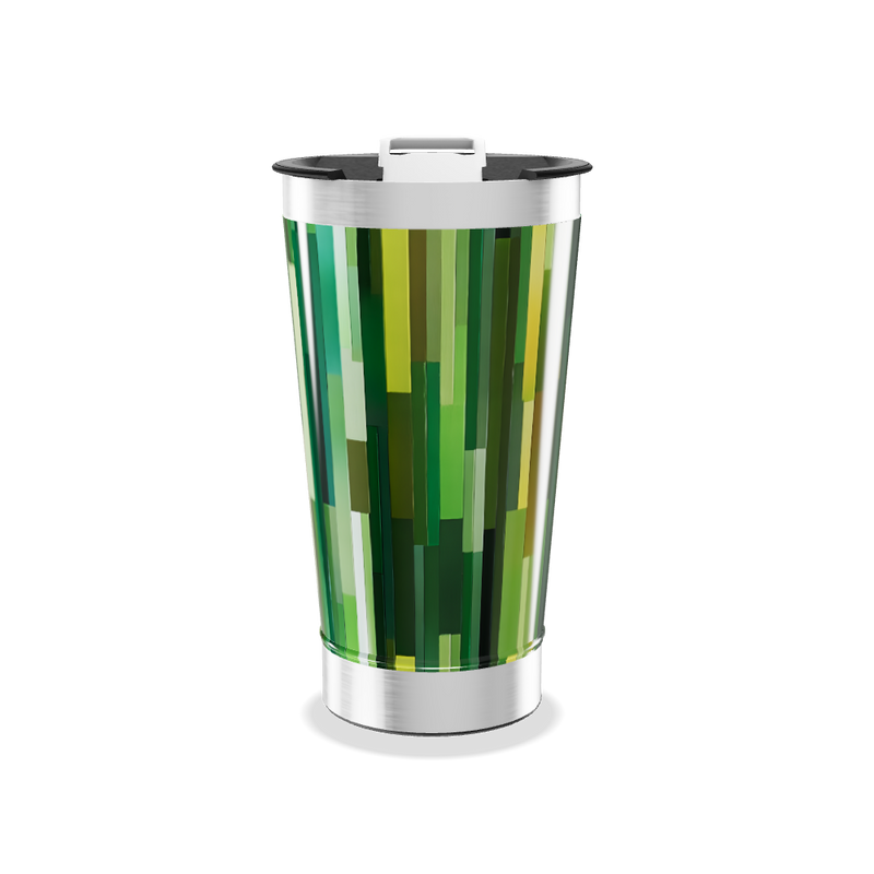 Copo Térmico - Estampado Verde Geométrico