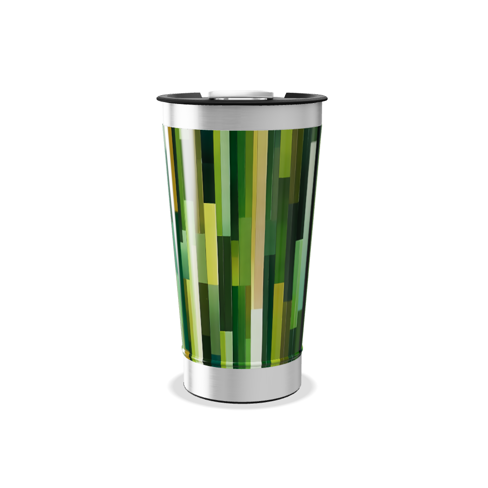 Copo Térmico - Estampado Verde Geométrico