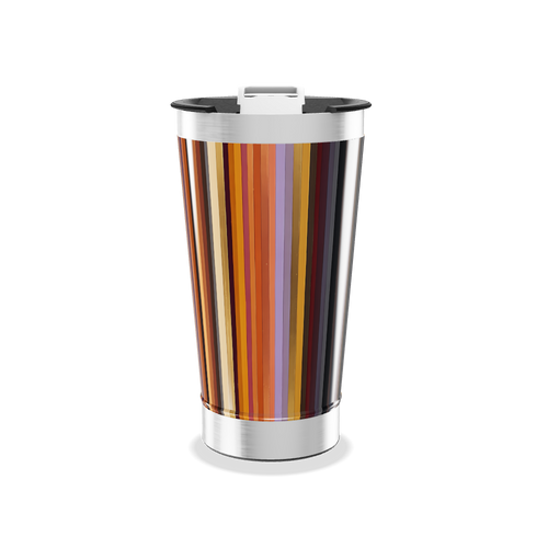 Copo Térmico - Listrado Colorido Inox