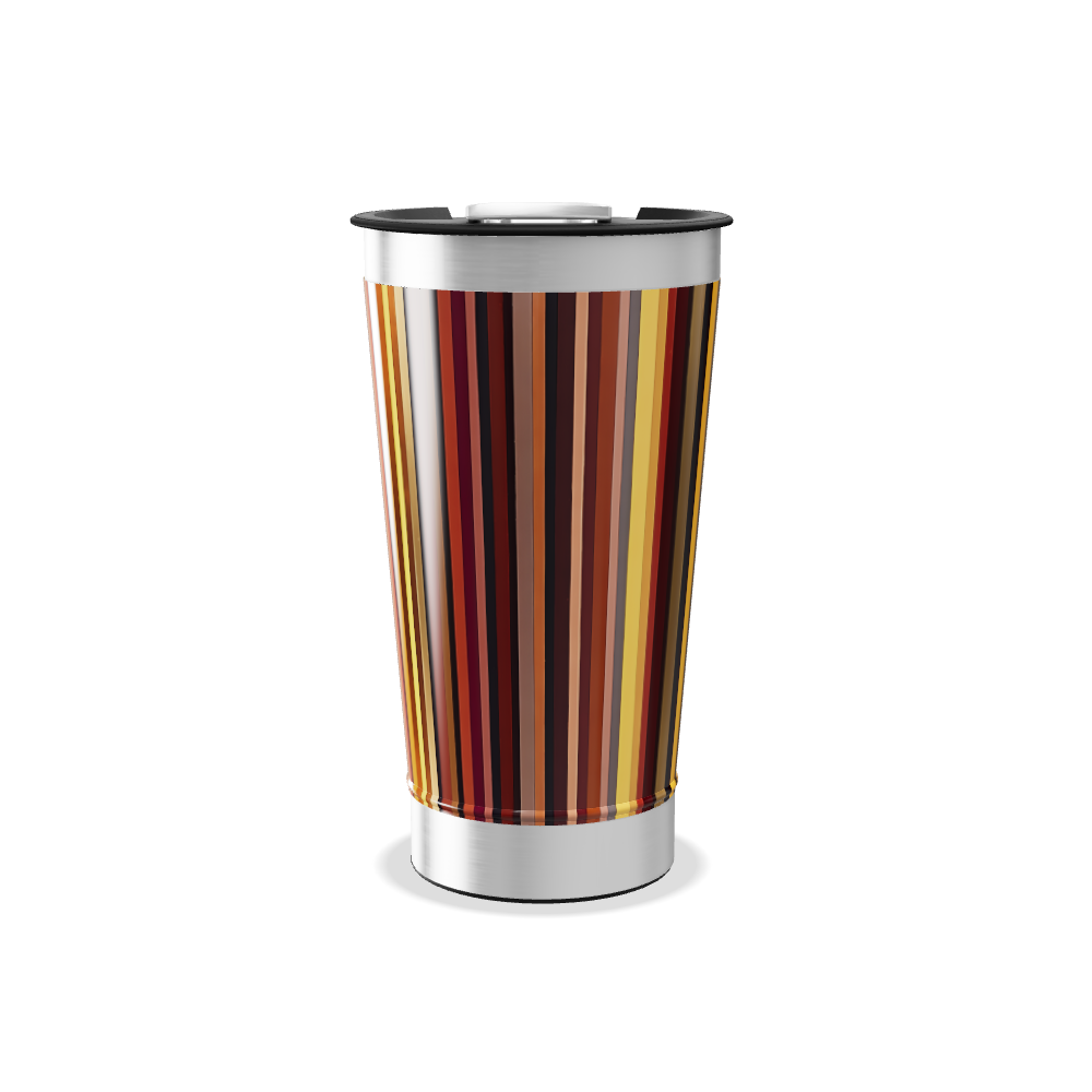 Copo Térmico - Listrado Colorido Inox
