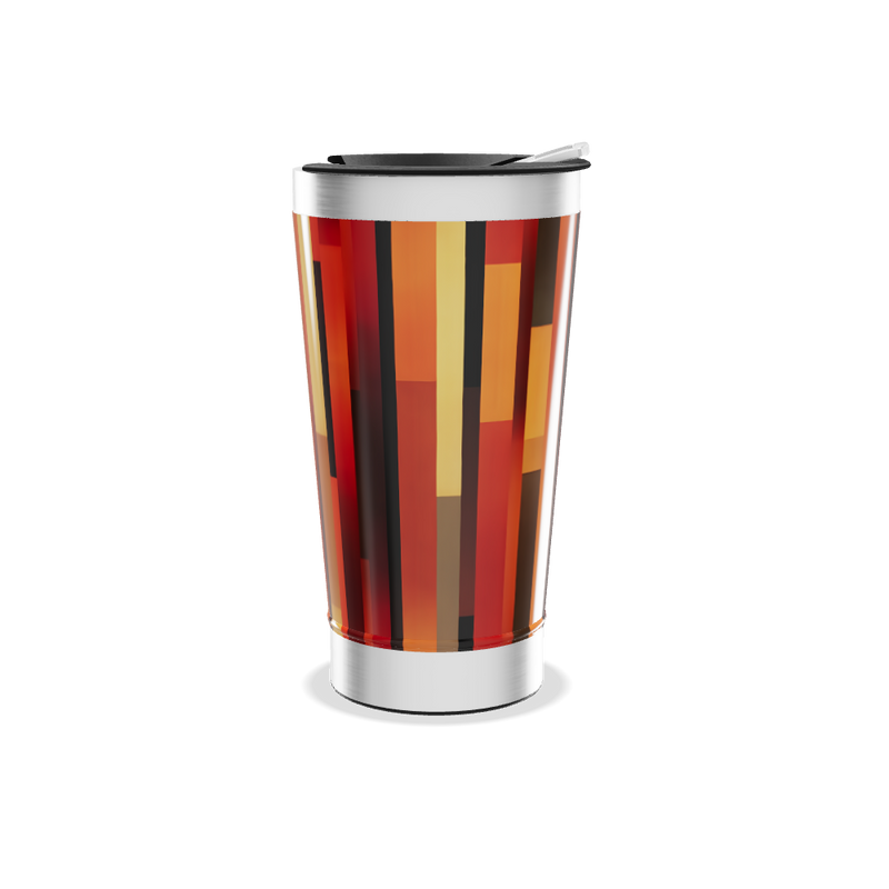 Copo Térmico - Estampa geométrica colorida