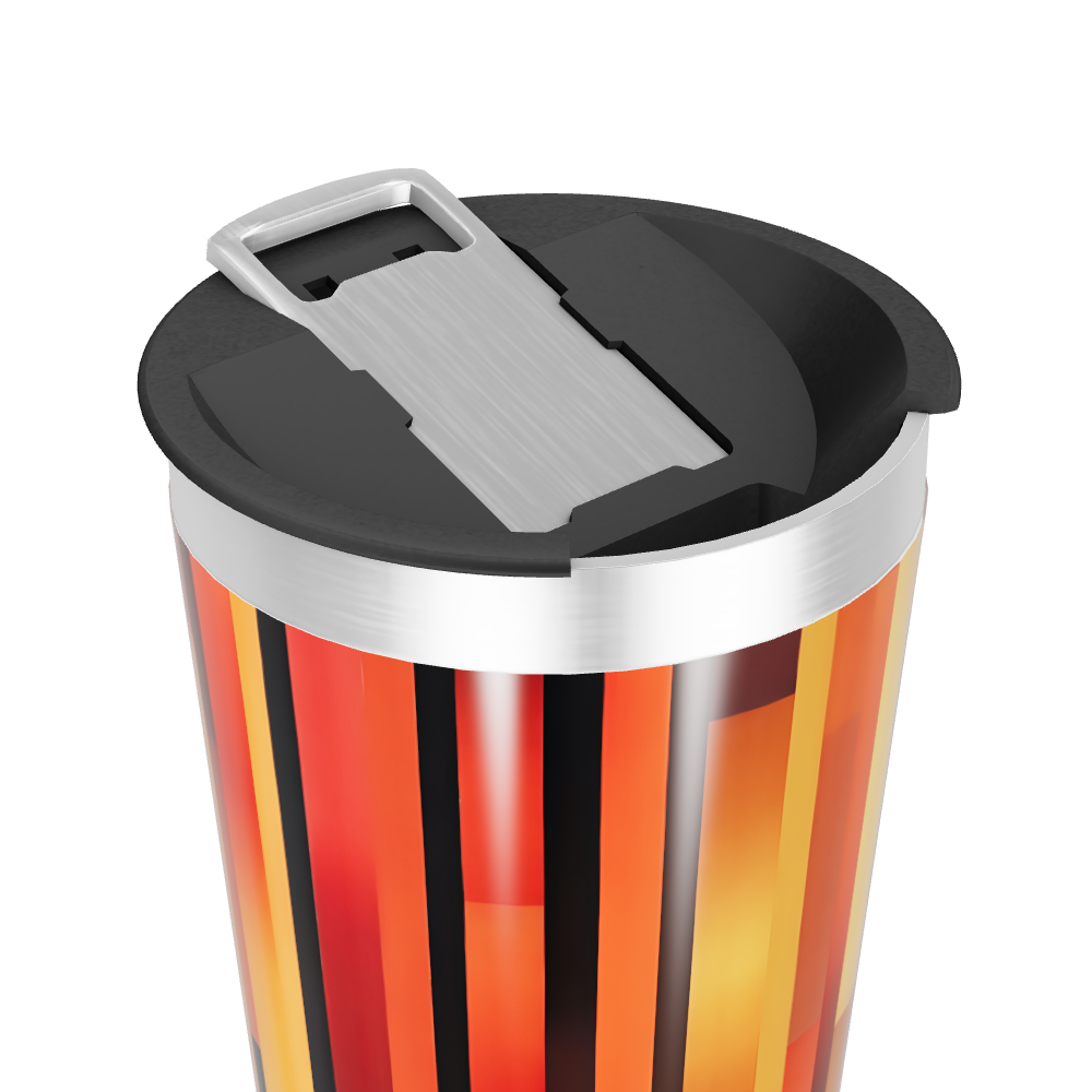 Copo Térmico - Estampa geométrica colorida