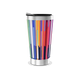 Copo Térmico - Colorido com Listras Verticais
