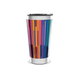 Copo Térmico - Colorido com Listras Verticais