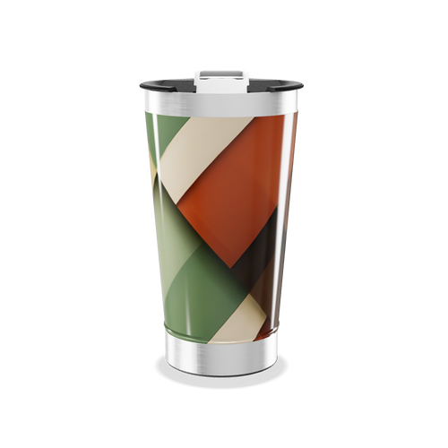 Copo Térmico - Estampa Geométrica Colorida