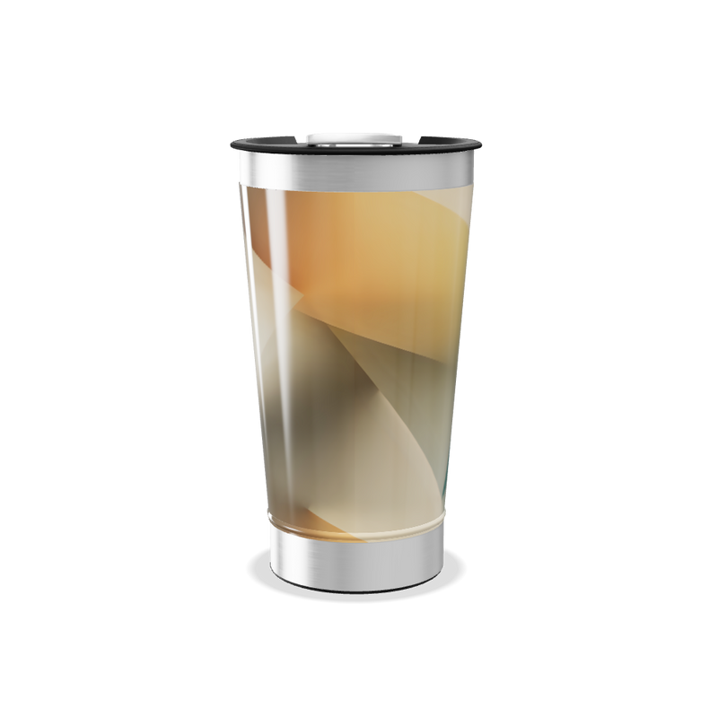 Copo Térmico - Azul Geométrico Inox