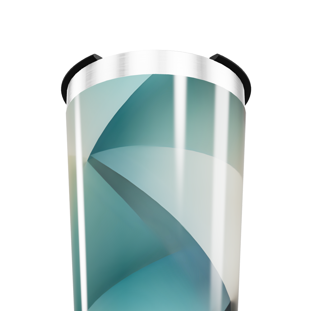 Copo Térmico - Azul Geométrico Inox