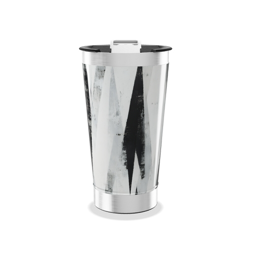Copo Térmico - Design Preto e Branco