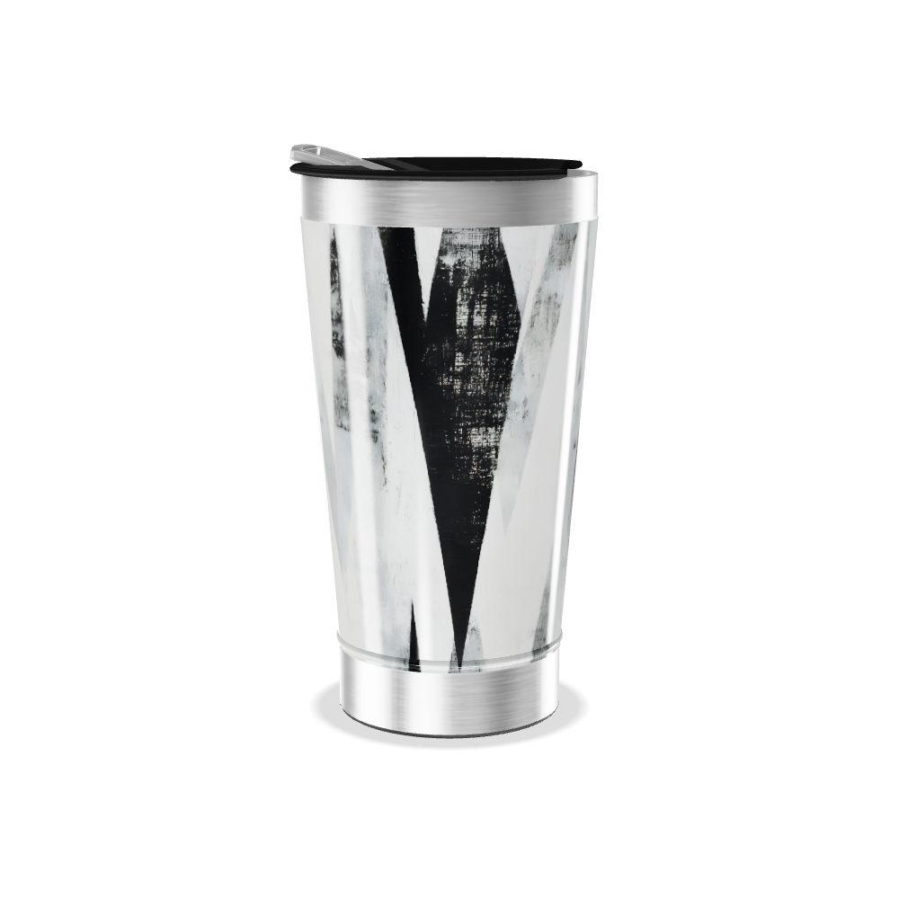 Copo Térmico - Design Preto e Branco