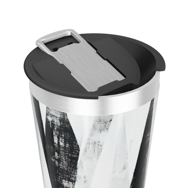 Copo Térmico - Design Preto e Branco